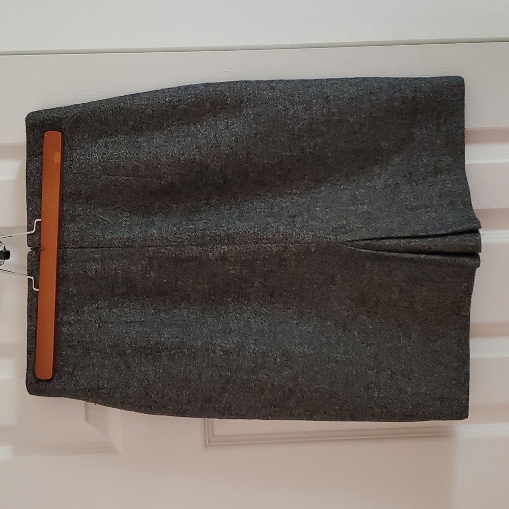Grey Midi Pencil Skirt